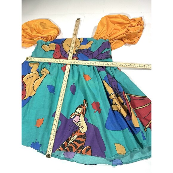 VTG 90s Disney Winnie Pooh Bed Sheets Colorful Dress Puff Sleeve Womens XXL READ - Picture 8 of 16